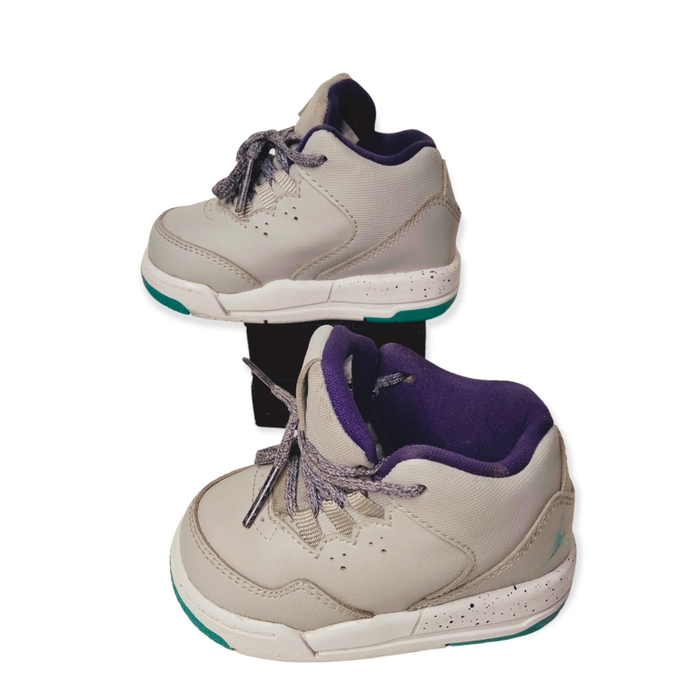Nike Air Jordan Flight Origin 2 Shoes Gray Teal Toddler Size 4C (724384-008)